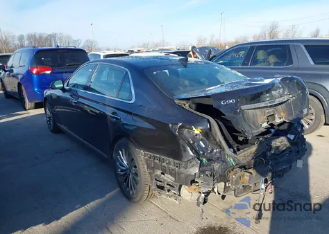 2018 Genesis G90 5.0 Ultimate z USA, uszkodzony, nr VIN KMHG54JH2JU042252